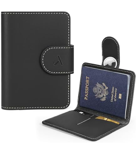 Big Skinny Leather Passport Holder Slim Wallet, Holds Up to 16 Cards and 2 Passports, Black : Buy Online at Best Price in KSA - Souq is now