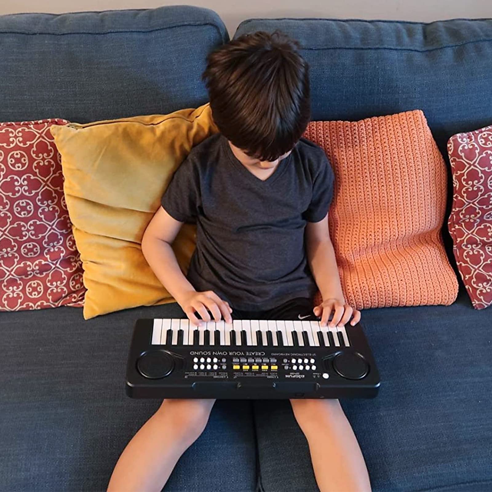 Kid Keyboard Piano - 37 Keys Piano Toys for Kids Beginners Electronic Pianos with Microphone Educational Musical Toy for 3 4 5 6 7 8 Year Old Boys Girls Gift