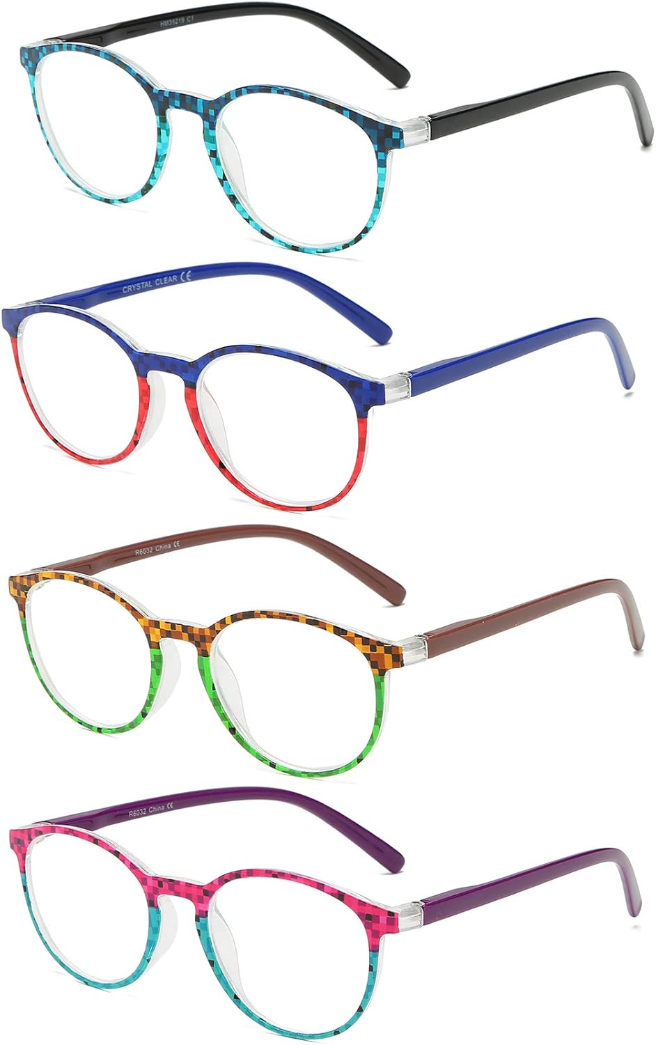 100 Classic Cute Ladies Reading Glasses with Long Flexible