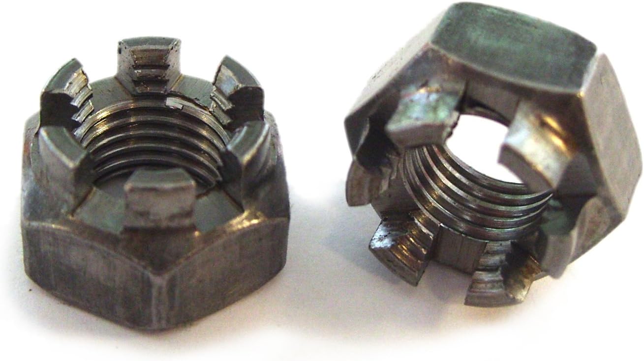 Metric Fine Nuts Plain Steel Castle Nuts Slotted/Notched Nuts