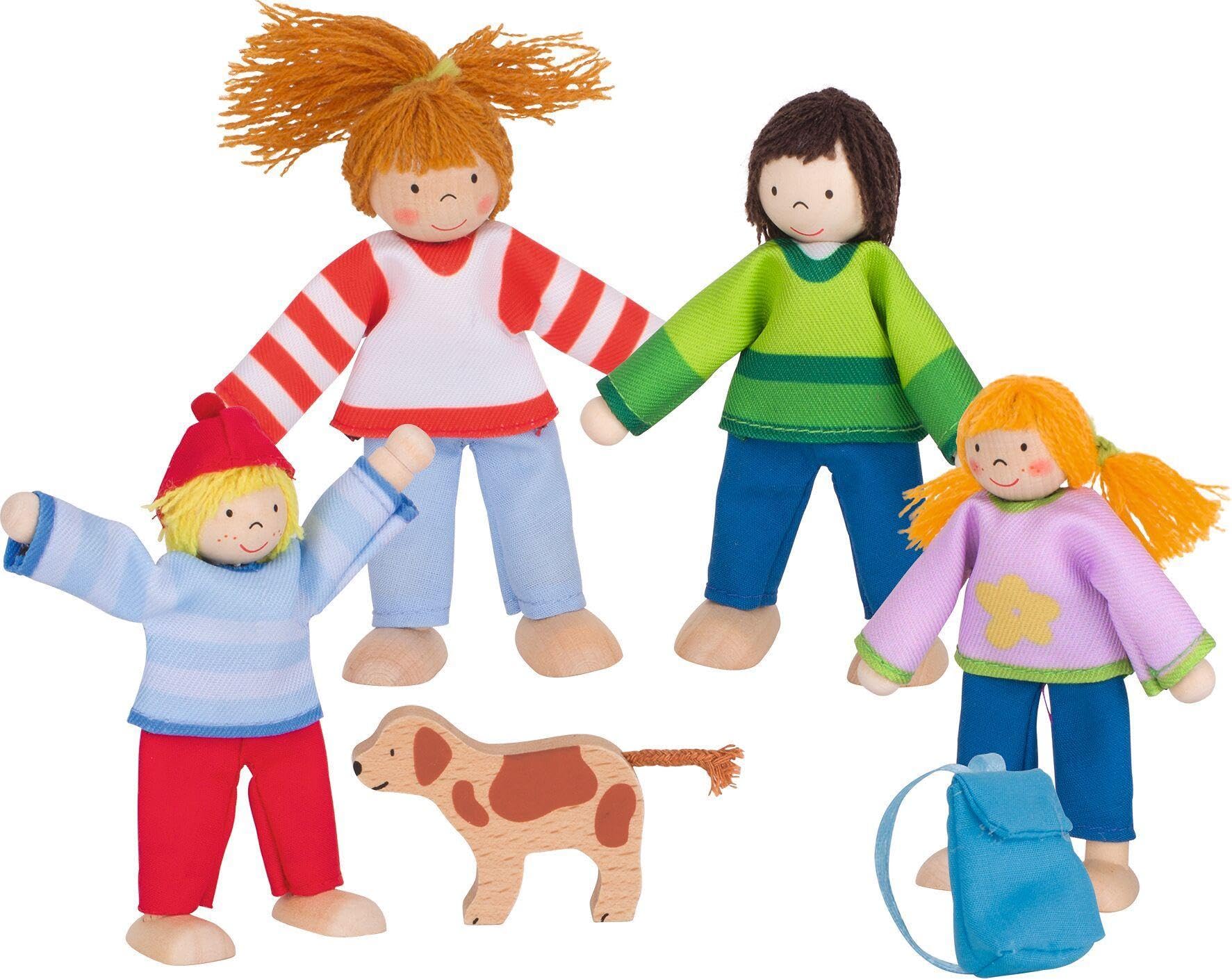 GOKI Flexible Puppets Camping Familiy