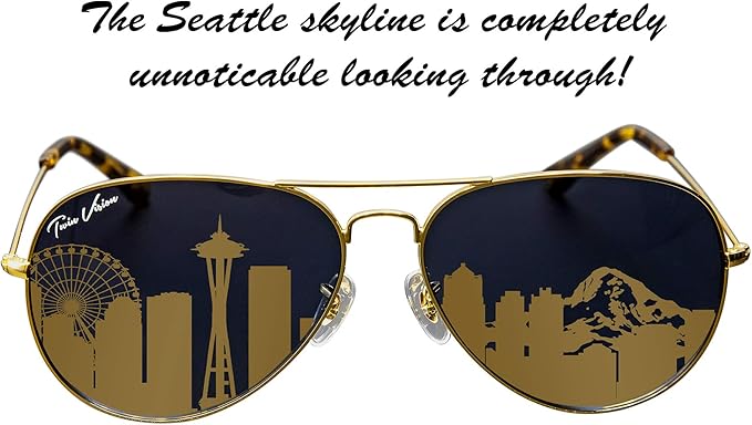 looking through sunglasses