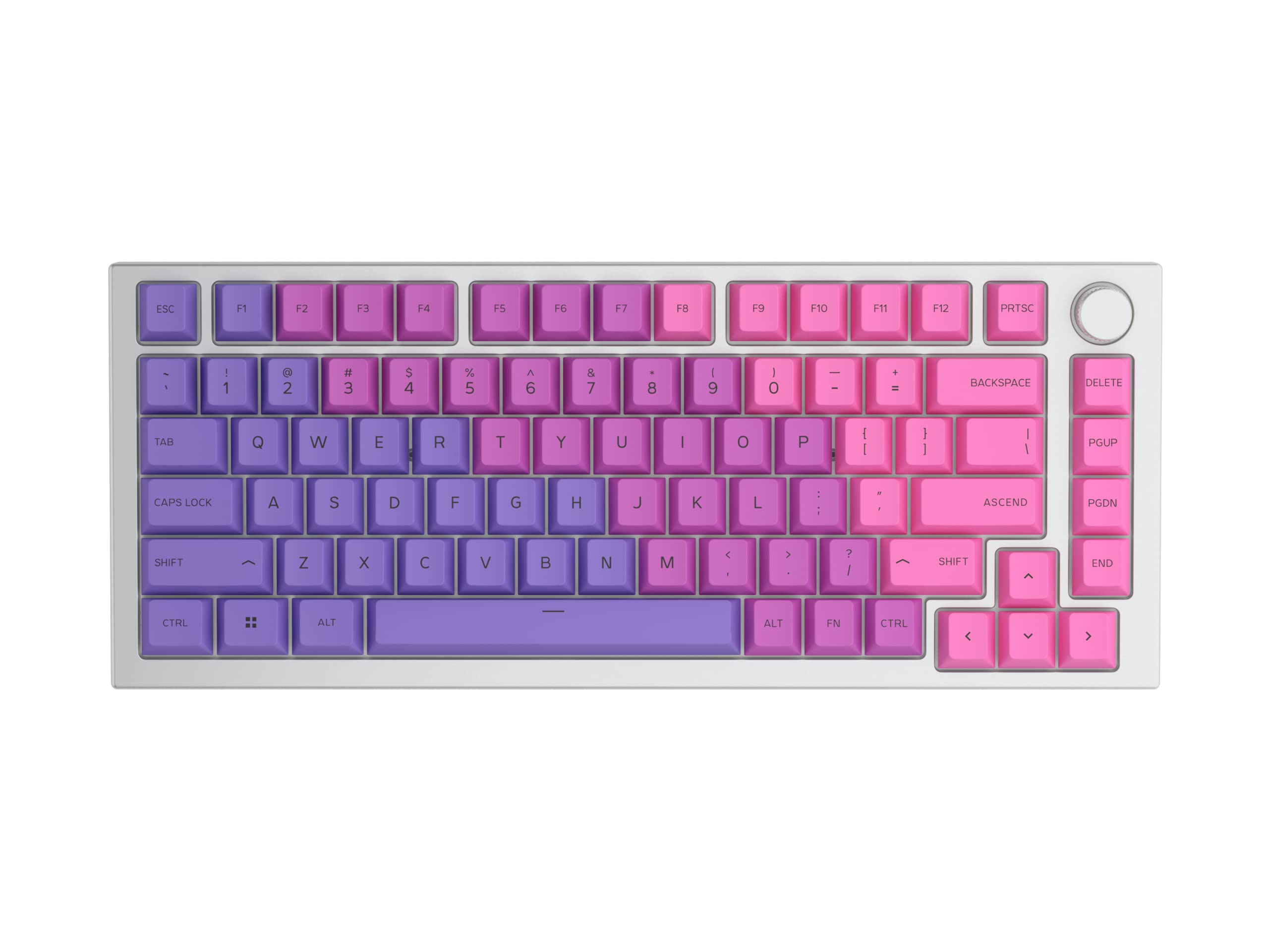 GPBT Dye Sublimated Keycaps (Nebula) - Thick PBT Plastic 114 Keycap Set for 100% Full Size, 85% 80% TKL, 60% Compact, 75% Mechanical Keyboards