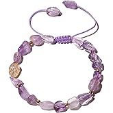 XHUUU Irregular Tumbled Crystals Beaded Bracelets Handmade Reiki Energy Bracelets for Women Jewelry Gifts