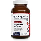 Metagenics Magnesium Glycinate - Highly Absorbable Magnesium Supplement for Sleep, Stress Relief & Muscle Relaxation* - Supports Bone, Heart & Nerve Health* - Non-GMO, Gluten-Free - 120 Tablets