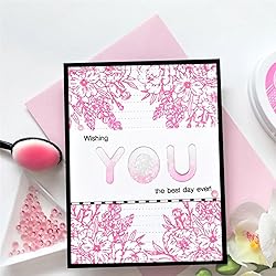 Rectangular Dots Cover Scallop Hearts Dies for Card