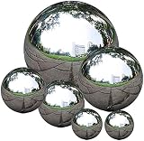 zosenda Stainless Steel Gazing Ball 50-150mm Reflective Garden Decor view 3