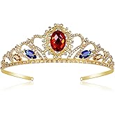 HQURNET Princess Dress Up Accessories Tiara Crown Sparkle Gold Crown for Birthday Christmas Halloween Cosplay
