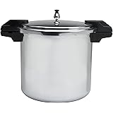 Mirro 92122 92122A Polished Aluminum 5/10 / 15-PSI Pressure Cooker/Canner Cookware, 22-Quart, Silver