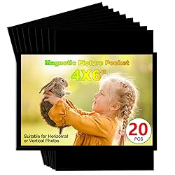 CHUNNIAO Black Magnetic Picture Frame 4X6 for