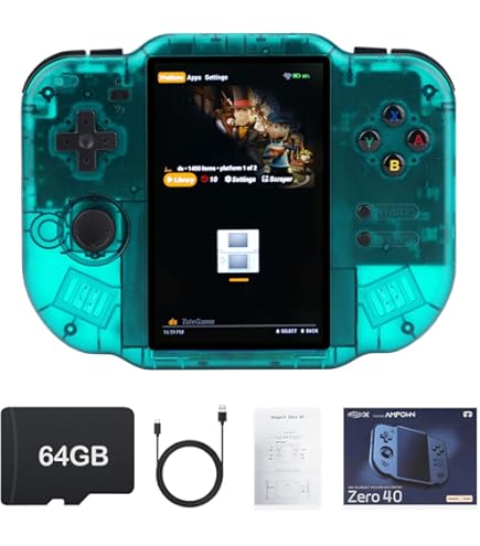 Amazon.com: MagicX Zero 40 Retro Handheld Game Console 4.0 Inch