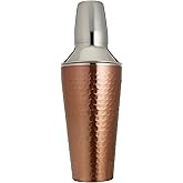 Cook Pro Inc. 3Piece 27 oz Stainless Steel Cocktail Mixer, Copper