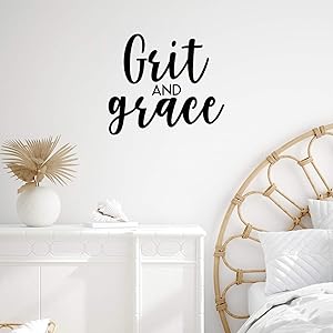 Vinyl Wall Art Decal - Grit and Grace - 19