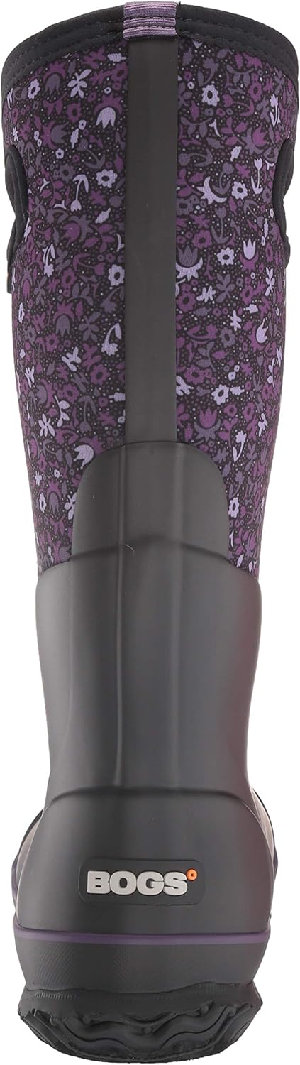  | BOGS Women's Classic Tall Freckle Flower Waterproof Rain Boot | Mid-Calf