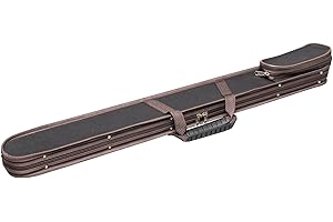 M MI & VI MI&VI Classic Hardshell Double Bass Bow Case for (1) French Style Double Bass Bow with Shoulder Straps (Black)