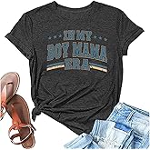 Boy Mom Shirt Women Mama Tshirt Graphic T Shirts Casual MomMI Life Tee Loose Fit Summer Tops