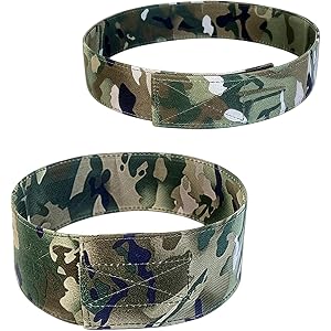 Olive Green Camouflage Hat Shaper Inserts 2 Pack, Adjustable Flat Top Hat Brim Bands for Cadet Patrol Caps, Daily Wear Outdoo