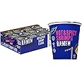 RAMEN EXPRESS Hot & Spicy Shrimp Flavor Ramen Cup Noodle, 2.25 Oz Each (Pack Of 12) | Animal-free Ramen Noodles | All Plant-based | Made in U.S. with finest American flour
