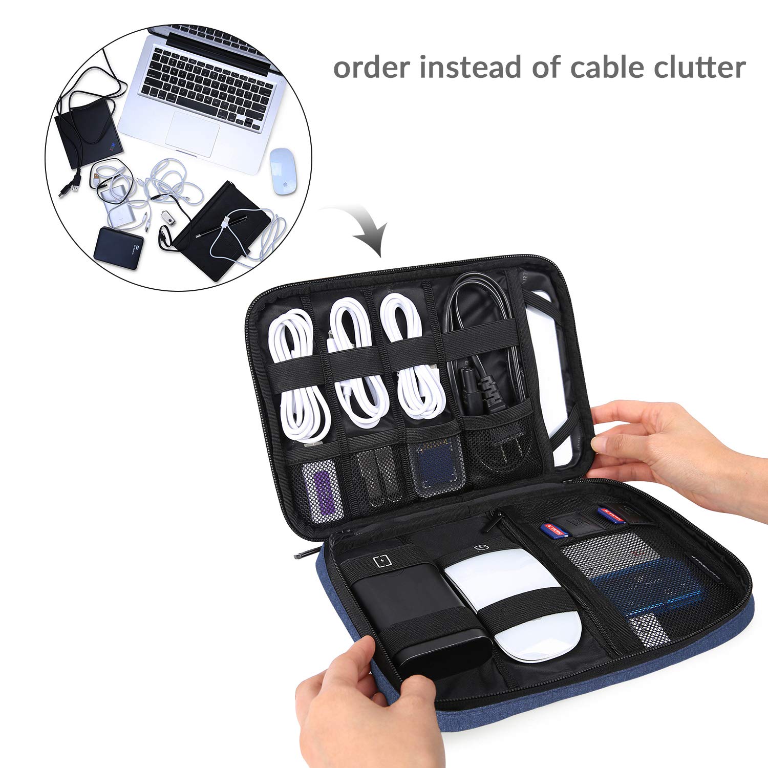Bags & Cases Electronics BAGSMART Electronic Organizer Travel Cable