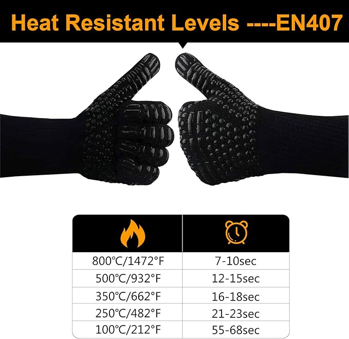 gants pour feu de cheminée