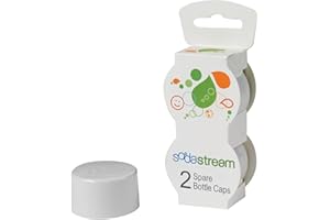 SodaStream Bottle Caps, White, 2-Pack
