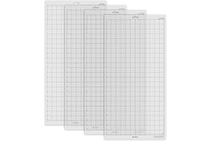 ReArt Standard Grip Cutting Mat for Silhouette Cameo 4 Packs 12" x 24" - Adhesive Cut Mat Replacement Set Matts Vinyl Craft