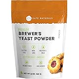Brewer's Yeast Powder - Kate Naturals. Perfect for Lactation Cookies, Breastfeeding Supplement to Boost Mother's Milk. Gluten