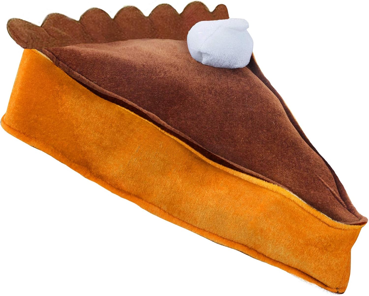 Funny Party Hats Pumpkin Pie Hat - Pie Day - Thanksgiving Hat - Food Hats - Food Costumes - Costume Party Hat: Clothing