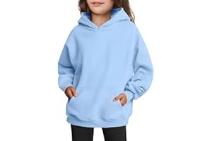 Arshiner Girls Oversized Hoodies Fleece Pullover Sweatshirts Kids Fashion Casual Outfits Fall Winter Clothes