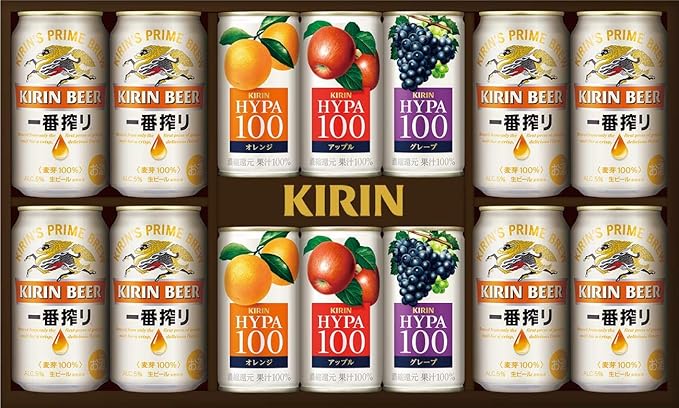 Amazon Co Jp お中元 ビール ギフト キリン一番搾りファミリーセット K Fmb 350ml 本 ギフトbox入り 食品 飲料 お酒