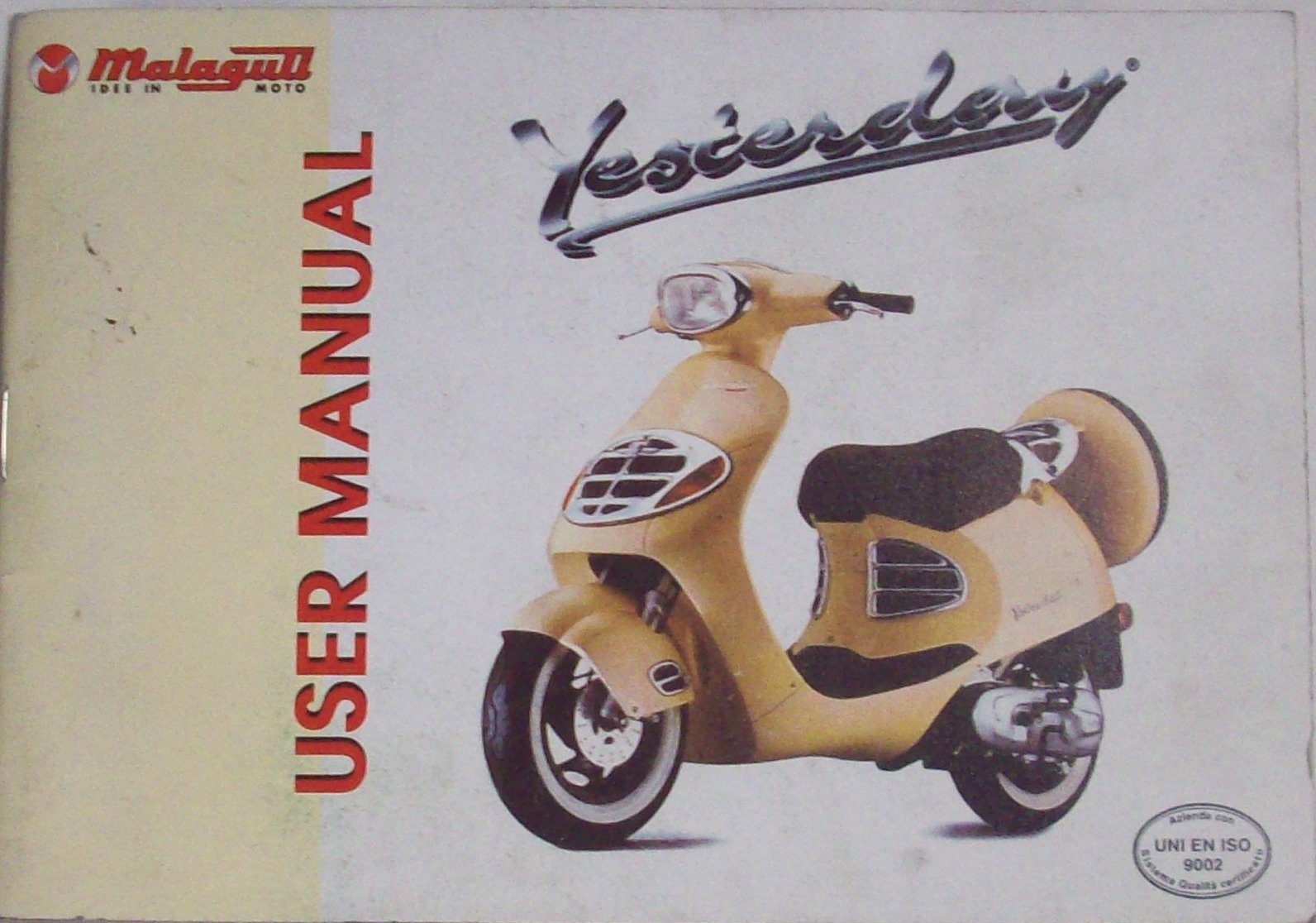 Malaguti Yesterday Scooter User Manual UMM50YEST0701 Paperback – 2001
