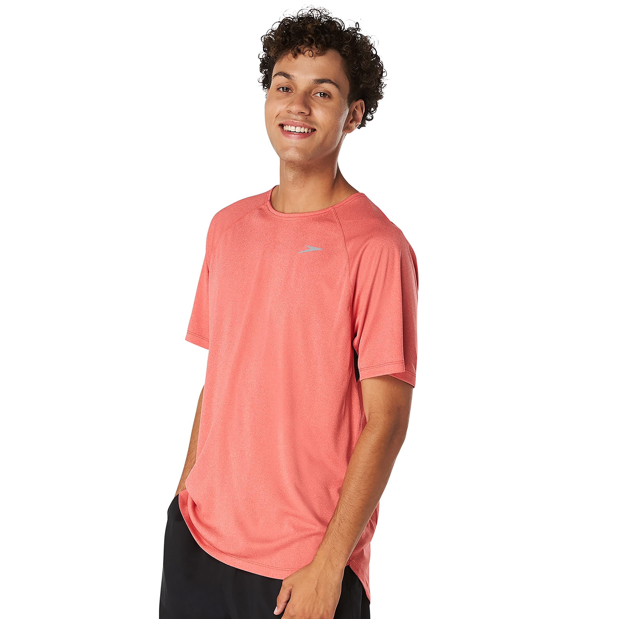 Speedo Men’s Uv Swim Shirt Short Sleeve Fitness Rashguard