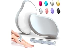 Freefa Crystal Hair Eraser for Women Men - Smooth Hair Eraser Upgraded Version Nano Mirror Eraser - Painless Hair Remover with Nano Nail File Portable Leg Hair Remover