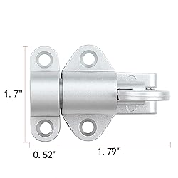 INIRET 4 Packs Self-Closing Latches，Silver Gray