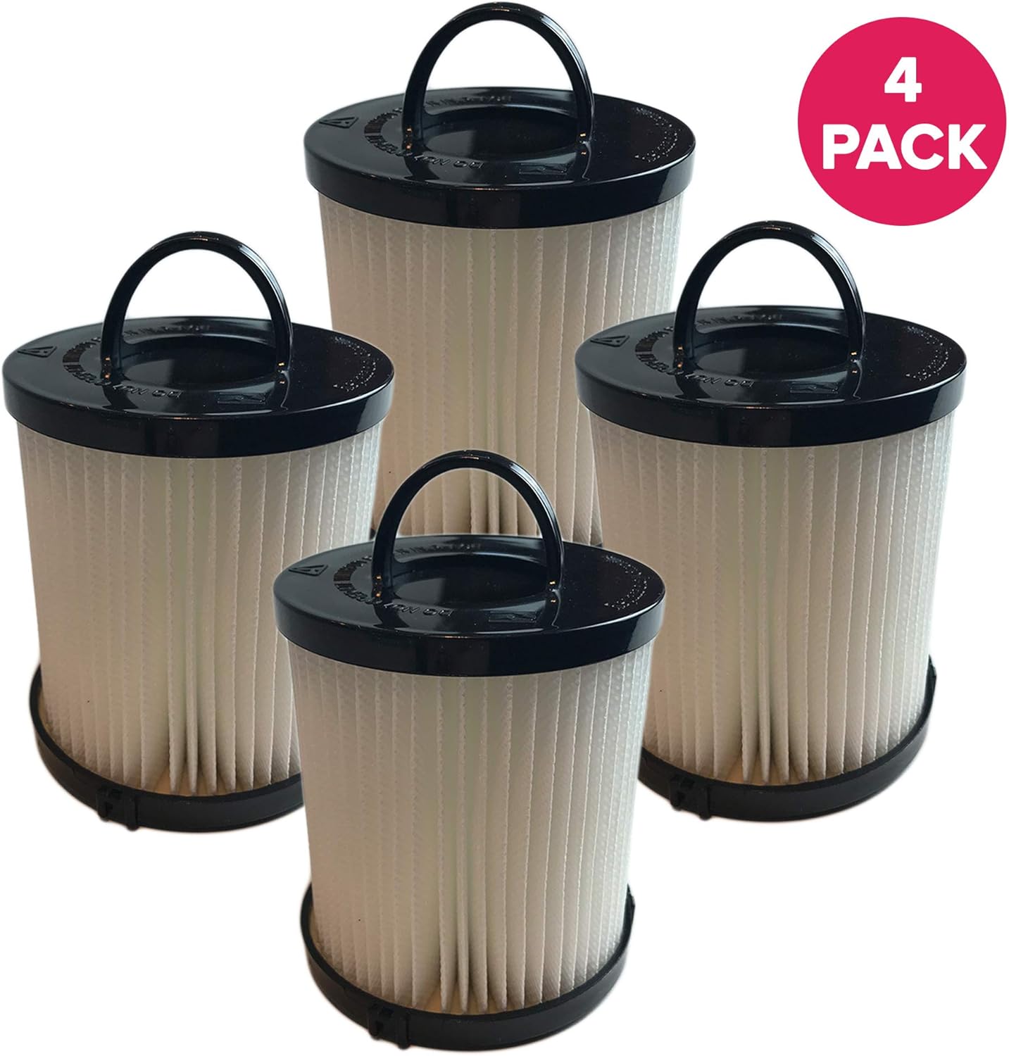 Crucial Vacuum Replacement Vacuum Filter - Compatible With Eureka Part # 67821, 68931, 68931A, EF91, EF-91, EF-91B, DCF-21, DCF21 - Models 4236AZ, 4235AZ, 4236AZ, SA3276AZ, UK4236AZ, UK4237AZ (4 Pack)