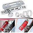 Sulokiy Chrome Quick Release Fire Extinguisher Mount Roll Bar Extinguisher Mounting Bracket Compatible With For Jeep Wrangler Gladiator UTV Polaris RZR Ranger Can-Am Maverick ATV