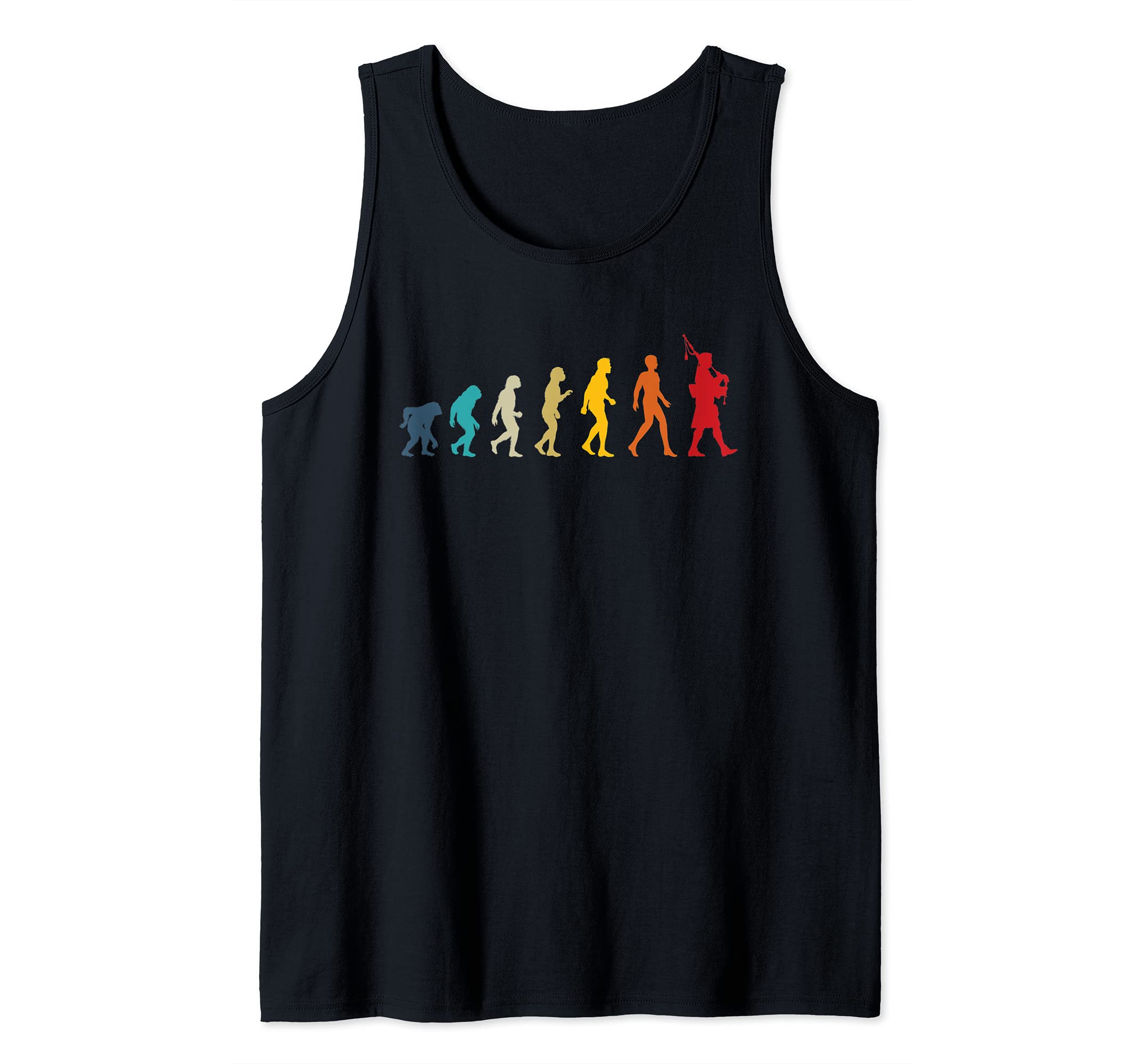 Piping evolution funny bagpiper bagpipe bagpipes player Tank Top