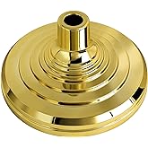 This Base Stand for Indoor Flagpole, Gold Interior Flag Holder Stands for Pole Compatible with 1.3 Inch,1.1 and 0.9 Inch Diameter Flag Pole Prefect for Classroom, Churches, Meeting, Outdoor, Party