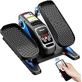 Under Desk Elliptical Machine,Ellipse Leg Exerciser Electric with Remoter,12 Manual Adjustable Speed and 3 Automatic Speed,Portable Seated Pedal Exerciser for Seniors,Adults,Home,Office