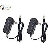 ZIUMIER AC to DC 5V 2A Regulated Power Supply Wall Charger Adapter,5.5mm x 2.1mm Barrel Jack,10W Switching Transformer for Android TV Box LED Light, 2 Pack
