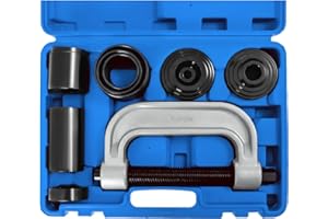 Punmew Ball Joint Press Kit 10 pcs Ball Joint Press & U Joint Removal Tool Kit with 4 * 4 Adapters, Fits for Most 2WD and 4WD Vehicles & Light Trucks