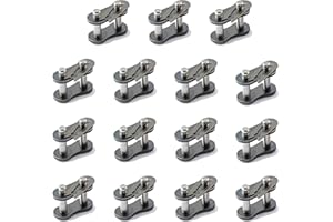 SVICCOOKQ #60H Heavy Duty Roller Chain Connecting Links,for Standard Connecting Split Links for 12A Chain,Bycicles,Motorcycles,Go-Karts,Home and Industrial Machinery (15 pcs)