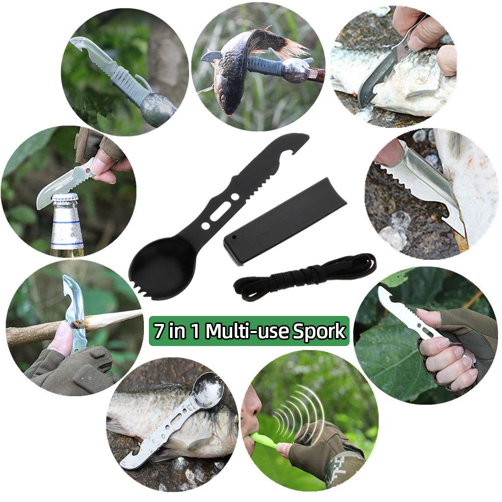 Gifts for Men Dad Husband, Survival Kit 12 in 1, Fishing Hunting Birthday Gifts Ideas for Him Boyfriend Teen Boy, Cool Gadget Christmas Stocking Stuffer, Survival Gear, Emergency Camping Hiking Gear