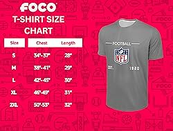 FOCO NFL Men's Officially Licensed Football Team