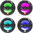JBL Club Marine MS65LB 6.5" 225 Watt Max Power 2-Way Multicolor LED Boat Audio Speakers (Black, Qty 4)