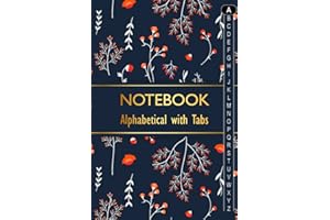Notebook Alphabetical with Tabs: Journal with Blank Lined Pages. Organiser Book with A-Z Tabs Printed. (Perfect for Taking No