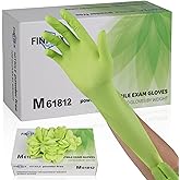 FINITEX Nitrile Disposable Gloves - Green 3.5mil 100/1000PCS Powder-Free Latex-Free Medical & Food Use