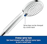 Duravit UV0650016010 Universal Shower Head Chrome EasyClean 3 Spray view 4