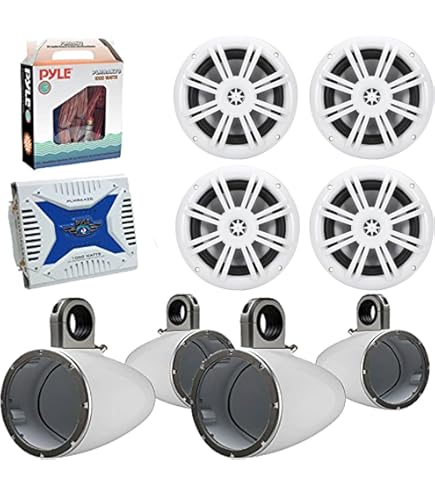 thumbnail image 2 of Kicker 6.5" Marine Coaxial Speakers With LED Lights - 195W Pair With Remote Controller 2 of 14