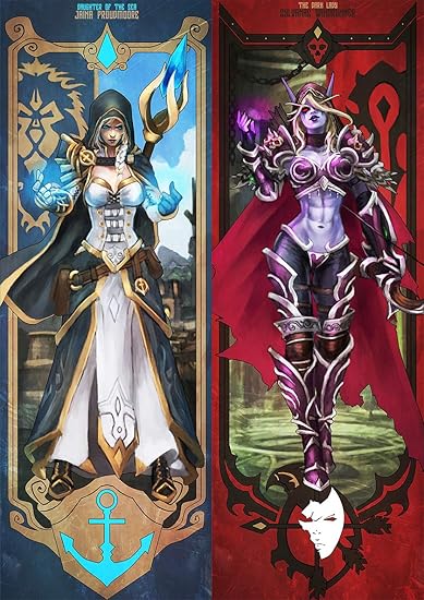 Instabuy Poster World of Warcraft - Jaina & Sylvanas (Plakat 70x50)